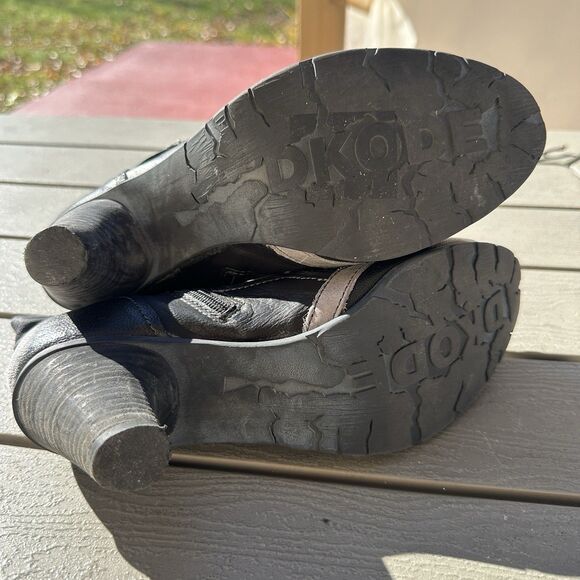 Dkode leather booties Black And Gray Sz 40/9 - Picture 8 of 9